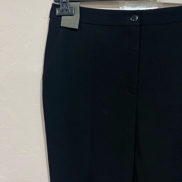 New Chanel Capri 7/8 Microfiber Pants Tissus Microf Pure Noir Black size 42 - Picture 3 of 11